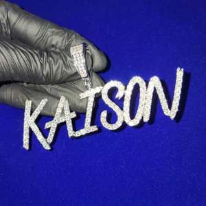 Bling Iced out 925 Silver VVS Lab Grown Diamond Collar Personalizado Diseño Personalizado Colgante Regalo para Mujeres para Fiesta - Product Image 1