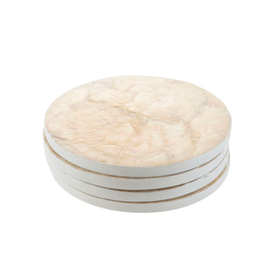 Handcrafted Modern Gold Capiz Shell Inlay Round <b>Coasters</b> <b>for</b> <b>Drinks</b> Cup <b>Coaster</b> <b>for</b> Party Table Decoration from Vietnam - Product Image 1