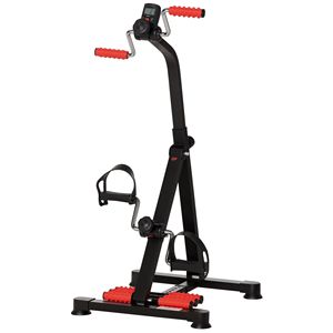 Height-Adjustable <b>Pedal</b> Exerciser for Seniors Hand Arm Knee Leg <b>Exercise</b> Machine with LCD Display and Foot Massage Roller - Product Image 1