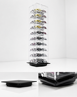 Vitrina Moderna de Acrílico Transparente para Autos a Escala, Plegable, para Exhibición en Tiendas Minoristas