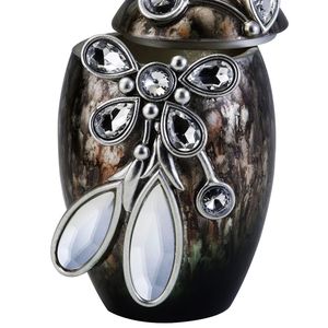 Scatola Portagioie Decorativa in Poliresina Alta 28,5 cm - Balleria con Accenti in Cristallo e Vetro - Product Image 4