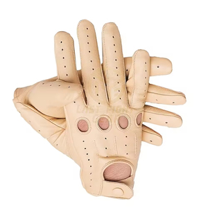 ถุงมือหนังทำมือแบบมีรูระบายอากาศ ใส่สบาย เหมาะสำหรับขับรถในฤดูหนาว  แบบสั่งทำพิเศษ ลายทาง สำหรับเล่นกีฬา ปั่นจักรยาน กิจกรรมกลางแจ้ง ท่องเที่ยว ใช้ในชีวิตประจำวัน - Product Image 6