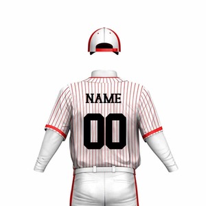 <b>Custom</b> Logo Printed Breathable Quick Dry Anti-UV Baseball <b>Uniforms</b> Set Lightweight Polyester Adults Low MOQ OEM Service - Product Image 6