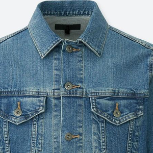 Factory Made Custom Unisex Denim Jacket Slim Fit Casual Outerwear <b>Stand</b> Coated Breathable Streetwear Button Cotton Jean Jacket - Product Image 2