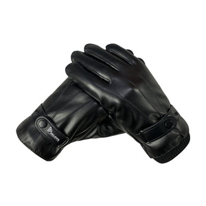 Gants en cuir de qualité supérieure et entièrement confortables, épais, coupe-vent, chauds, imperméables, pour moto, pour l'hiver, compatibles avec écran tactile - Product Image 3