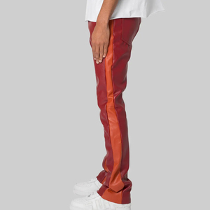 Pantalon en cuir véritable pour homme, qualité supérieure, respirant, couleur rouge, meilleur prix. - Product Image 2