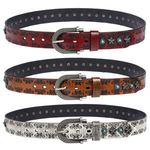 Cinturón Casual de Cuero Vacuno Genuino para Hombre con Hebilla de Aleación, Duradero, Ancho de 38 mm, Longitud de 110-125 cm - Product Image 4