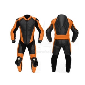 Traje de Motociclismo de Cuero para Hombre, Manga Larga, Color Rojo, Negro y Blanco, Bloques de Color, Transpirable, Equipo de Protección para Todas las Estaciones - Product Image 5