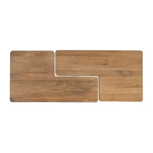 Table basse minimaliste moderne en noyer naturel, facile à nettoyer, garantie 1 an, fabriquée au Rajasthan - Product Image 4
