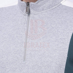 Sweat-shirts à demi-zip pour hommes les plus vendus, coupe classique, confortables, respirants, style streetwear, col montant - Product Image 3