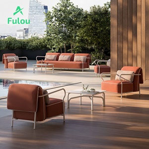 Sofá <span class=keywords><strong>de</strong></span> Aluminio Moderno y Resistente <span class=keywords><strong>para</strong></span> Exteriores, Cojín Cómodo Resistente al Agua, Sillón <span class=keywords><strong>de</strong></span> <span class=keywords><strong>Jardín</strong></span> <span class=keywords><strong>para</strong></span> Patio, Villa, Hotel - Product Image 5