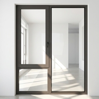 Ventanas Abatibles Horizontales FRPU de Alta Eficiencia Energética con Vidrio Templado para Edificios Residenciales Modernos