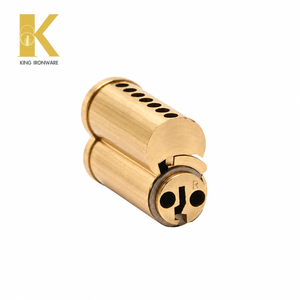 Cylindres de serrure à plusieurs options de cannelures, laiton satiné, cannelure à 7 broches R SFIC pour la sécurité des bâtiments commerciaux - Product Image 6