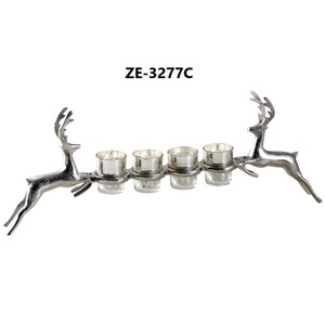 Decorative Handmade Iron Candle <b>Stand</b> Supplier for Global Wedding Event and Hospitality MarketsZE-3277C Deer Shape <b>Tea</b> Light - Product Image 1
