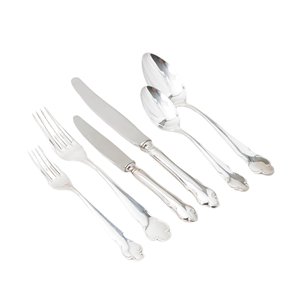 Ensemble de couverts élégants en acier inoxydable avec finition miroir, compatibles lave-vaisselle, pour mariage, fourchette, couteau, cuillère, ensemble de vaisselle - Product Image 1