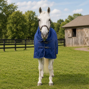 True Blue 600 Denier 200 GSM Synthetic Paddock Combo Turnout Blanket Polyester-Filled Model ESE-TR-004 - Product Image 5