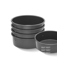 ATLAS STAR Moule à gâteau en alliage d'aluminium de 12 pouces, profond et gaufré, revêtement anodisé dur, noir, résistant au four, réutilisable, facile à utiliser pour la pâtisserie