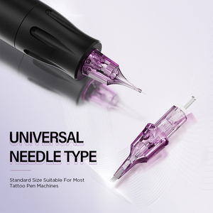 NUOJO 2026 Cartuchos <span class=keywords><strong>de</strong></span> <span class=keywords><strong>Agujas</strong></span> Desechables para Tatuajes Color Morado, para Cejas y Líneas Finas, Acero Inoxidable 316, Certificación CE - Product Image 3
