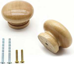 Poignées de porte en bois et résine de designer, poignées de meuble faites à la main, tirants de tiroir, quincaillerie pour armoire et placard - Product Image 5