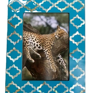 Meilleur cadre photo de luxe en bois et métal de taille personnalisée avec incrustation de nacre prix de gros pour bureau à domicile - Product Image 3