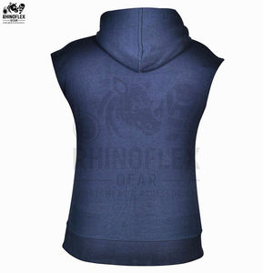 Service OEM, débardeur à capuche en coton de haute qualité pour hommes, vêtements décontractés, débardeur de fitness pour hommes, débardeur à capuche grande taille - Product Image 4
