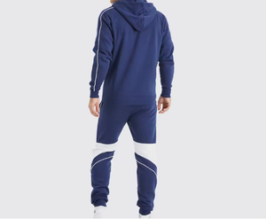 <b>Men</b>’s Color Block Tracksuit Set – Full Zip Hoodie <b>Jacket</b> & Jogger Pants 2-Piece Sportswear Suit - Product Image 3