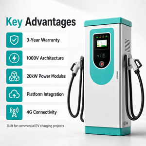 Yüksek Güçlü Çift Tabancalı EV Şarj Cihazı GB/T/CCS1/CCS2 Arabirimleri <span class=keywords><strong>DC</strong></span> 150-1000V Çıkış IP54 Koruma 380V Giriş Akıllı Uzaktan Yönetim - Product Image 2