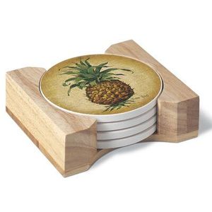 MDF Printed Coasters Enamel Coated Decorative Finish Scratch Resistant <b>Table</b> <b>Protection</b> for Home Kitchen Dining Coffee Mats Pads - Product Image 1