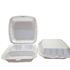 Meilleure qualité en gros Trois compartiments jetables PS mousse alimentaire conteneur foodsaver conteneur alimentaire conteneurs alimentaires avec couvercles - Product Image 1