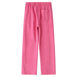 กางเกงวอร์มชายหญิง เอวยางยืด มีเชือกผูก ทรงตรง หลวม สบายๆ สไตล์สตรีทแวร์ รับทำโลโก้ตามสั่ง โรงงาน OEM ODM - Product Image 4