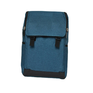 Sac à dos de sport unisexe en polyester, résistant à l'eau, avec fermeture éclair, idéal pour ordinateur portable, design décontracté, origine Vietnam, bleu, tendance et durable - Product Image 3