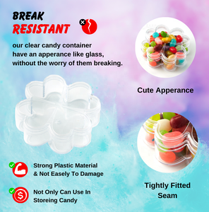 Hộp đựng thực phẩm mini hình cỏ bốn lá Kwang Hsieh Clear, chất liệu nhựa PS cấp thực phẩm, dung tích 0-1L, đúc phun, thân thiện với môi trường - Product Image 4