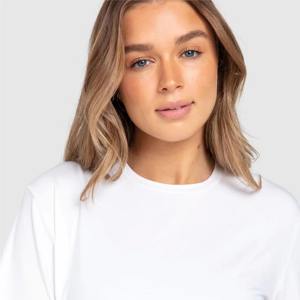 Casual Wear Women's T-Shirts Custom Design Summer 100% Cotton Breathable Short Sleeve <b>Top</b> Selling Sustainable T-Shirts - Product Image 3