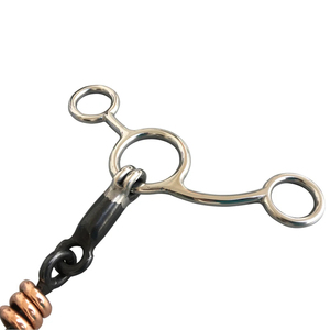 Mors de cheval en acier inoxydable, mors de dressage, équipement équestre, embout buccal de 14 cm - Product Image 2