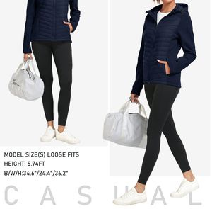 4 Way Stretch Women Down Coat Hooded Winter Technical Fabric Active Sport Performance Athletic Windproof Outerwear - Product Image 4