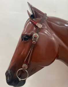 Ensemble de sellerie western fait main en cuir rouge personnalisé avec incrustations de strass en cristal, léger, tailles personnalisées, collection saisonnière 2026 - Product Image 5