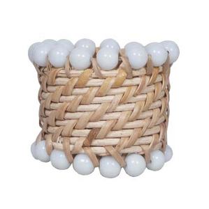 Anneaux de serviette en jute rustique faits à la main, couleur jute, idéal pour les fêtes à la maison et à l'hôtel, anneau de serviette décoratif de table tissé - Product Image 1