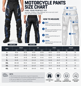 Pantalon de moto touring noir et bleu marine, en textile technique, avec protection renforcée des genoux, respirant, poches cargo, OEM ODM - Vente chaude - Product Image 4