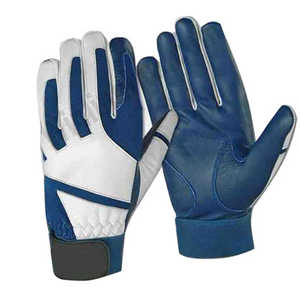 Gants de frappe de baseball haute performance avec paume en cuir synthétique souple et dos en maille respirante pour les sports professionnels - Product Image 1