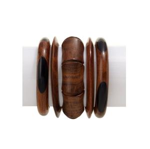 Bracelet en bois de couleur naturelle, élégant, pour femmes, à porter au quotidien, accessoire de bijouterie traditionnel - Product Image 3
