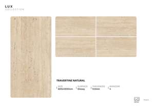 กระเบื้องพอร์ซเลนเรียบเงา Regalia Prism ขนาด 600x1200 มม. 60x120 ซม. 24x48 นิ้ว รูปแบบกว้างพิเศษ ความเงางามสูง สำหรับปูพื้นตกแต่ง - Product Image 5