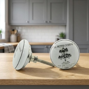Poignée de meuble en porcelaine La Petite Cuisine, poignée de tiroir de cuisine moderne, quincaillerie en céramique écologique et durable pour chambre, maison, bureau - Product Image 1