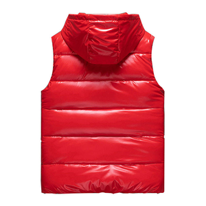 Chaleco Acolchado Brillante con Capucha para Hombre, Sin Mangas, Acolchado, Ligero, Cálido, con Cierre, Personalizado, Tallas M a XXL - Product Image 4