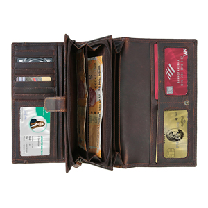 Cartera Corta Ligera de Cuero Genuino con Múltiples Ranuras para Tarjetas, Personalización de Marca, Venta Directa de Fábrica, Suministro al por Mayor - Product Image 4