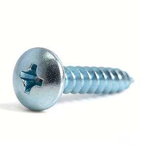 Tornillos autorroscantes de aluminio M4 M5 M6 con cabeza Phillips y cruceta, cromados en zinc azul para madera - Product Image 2