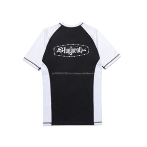 Vêtements de sport unisexes en gros, Rashguard MMA pour hommes, Logo personnalisé, Grappling sans Gi, Jiu Jitsu BJJ, Spandex/Polyester respirant de qualité supérieure - Product Image 2