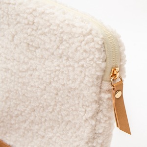 Sac pour tablette en sherpa blanc, housse de protection pour ordinateur portable, sac de rangement polyvalent - Product Image 2