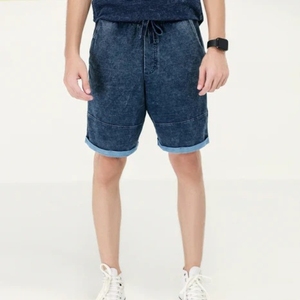 Shorts en jean pour homme toutes saisons, entièrement personnalisables, streetwear, 360g, 100% coton, respirant, séchage rapide, haute qualité, couleur personnalisable - Product Image 5
