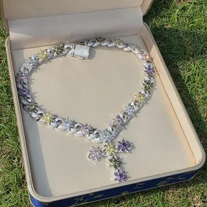Colgante de Moissanita de Alta Calidad con Diseño de Pera, Joyería de Lujo Iced para Hip Hop, Piedras con Engaste Seguro, Uso Diario, Compromiso - Product Image 1
