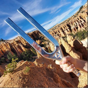 Brand New Big Tuning Fork <b>Isolated</b> Over White Polished Aluminium Giant Tuning Fork .. - Product Image 4